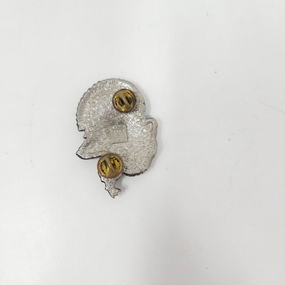 MM Limited Large Silver Tone Turkey Brooch Pin Tack - Picture 3 of 3